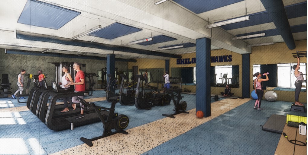 SCS Fitness room rendering