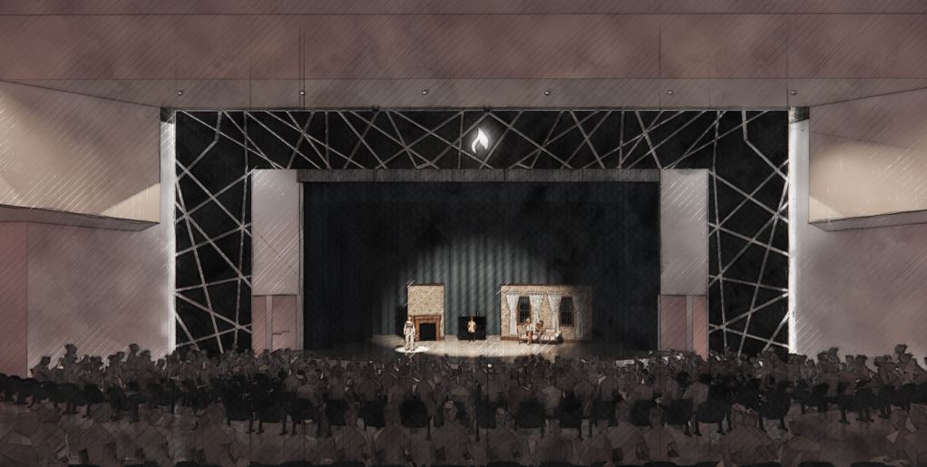 Shiloh Christian School New Stage Rendering
